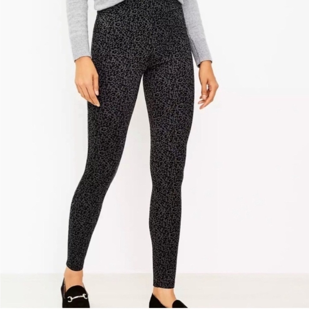 Leopard Print Black Leggings